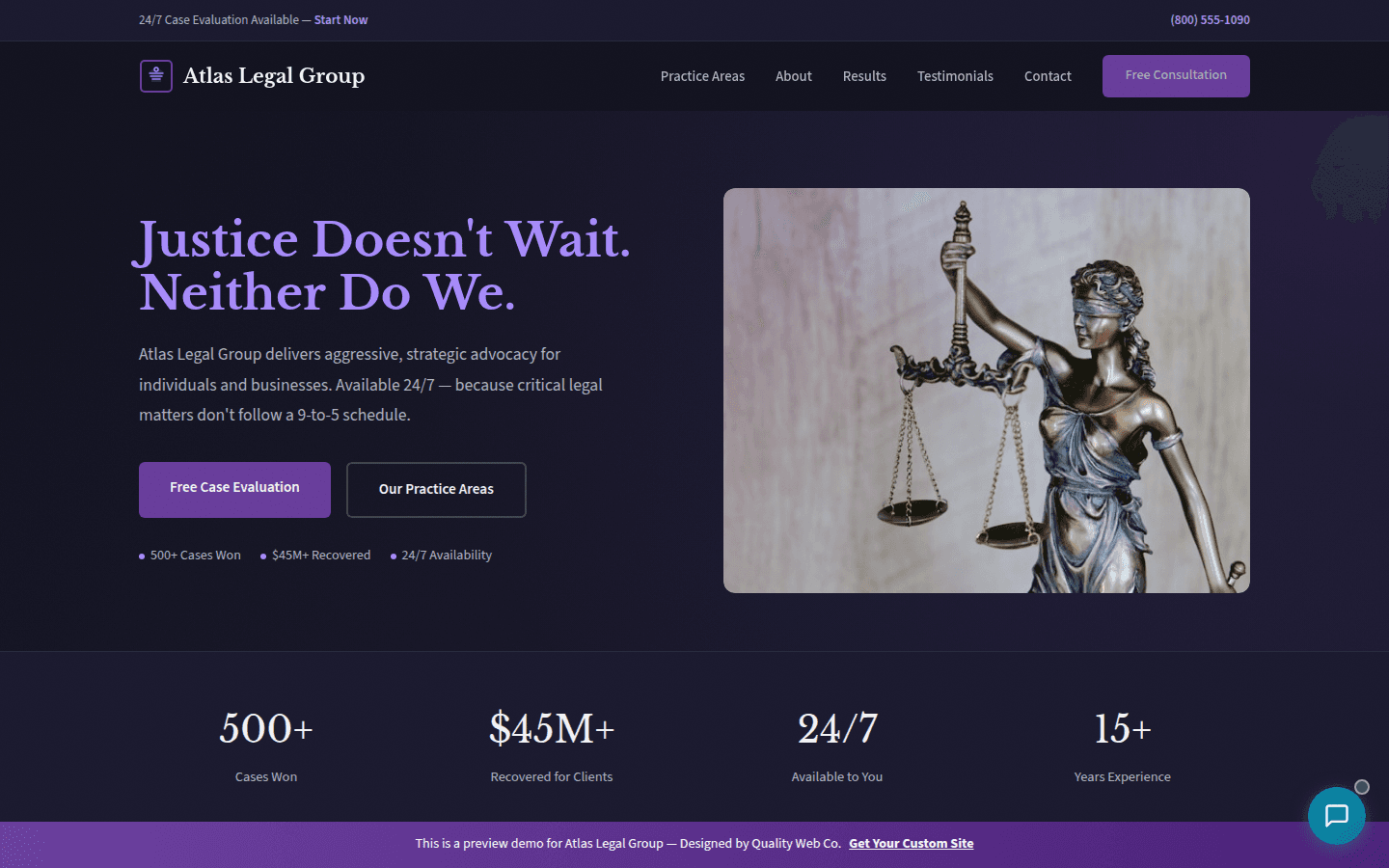 Atlas Legal Group website preview